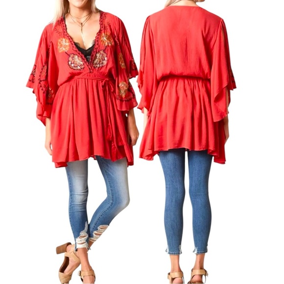 Free People Cora Embroidered  Mini Dress - Picture 6 of 17